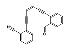 2-[6-(2-formylphenyl)hex-3-en-1,5-diynyl]benzonitrile Structure