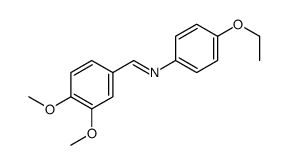 (E)-1-(3,4-Dimethoxyphenyl)-N-(4-ethoxyphenyl)methanimine Structure