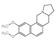 2,3-dimethoxy-7,7a,8,9,10,12-hexahydronaphtho[1,2-f]indolizine结构式