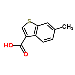 6-Methyl-1-benzothiophene-3-carboxylic acid结构式