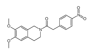 N-(4-[2-(3,4-dihydro-1H-isoquinolin-2-yl)ethyl]phenyl)-2-nitrobenzamide结构式