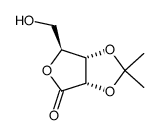 2,3-O-Isopropylidene-L-ribono-1,4-lactone Structure
