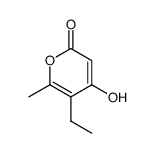 5-Ethyl-4-hydroxy-6-methyl-2H-pyran-2-on Structure