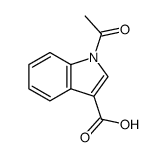 1-acetylindole-3-carboxylic acid结构式