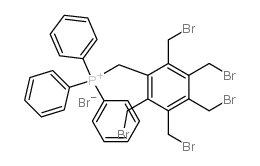 [[pentakis(bromomethyl)phenyl]methyl]triphenylphosphonium bromide Structure