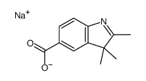 sodium 2,3,3-trimethyl-3H-indole-5-carboxylate结构式