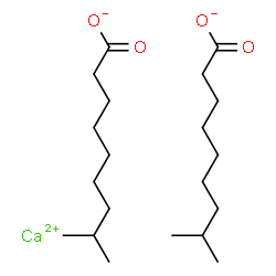 calcium tert-decanoate Structure