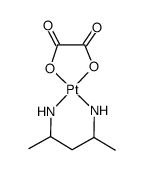 Platinum,[ethanedioato(2-)-O,O'](2,4-pentanediamine-N,N')-, [SP-4-3-(R*,S*)]- (9CI) Structure