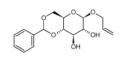 Allyl 4,6-O-benzylidene-b-D-glucopyranoside Structure