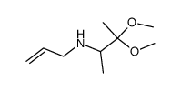 N-allyl-3,3-dimethoxy-2-butylamine结构式