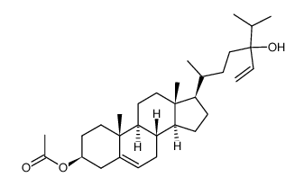 Saringosterin-monoacetat Structure