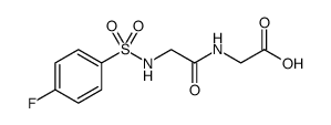 Glycine, N-[(4-fluorophenyl)sulfonyl]glycyl Structure
