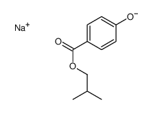 sodium isobutyl 4-oxidobenzoate Structure