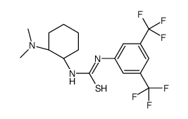1-[3,5-双(三氟甲基)苯基]-3-[(1S,2S)-(+)-2-(二甲基氨基)环己基]硫脲结构式