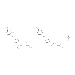 [2-[[4-[(2-chloro-4-nitrophenyl)azo]phenyl]ethylamino]ethyl](2-hydroxypropyl)dimethylammonium sulphate结构式