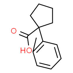 1-(2-methylphenyl)cyclopentane-1-carboxylic acid structure