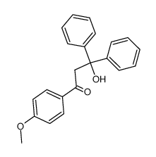 3-hydroxy-1-(4-methoxy-phenyl)-3,3-diphenyl-propan-1-one Structure