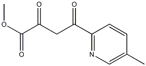 methyl 4-(5-methyl-2-pyridyl)-2,4-dioxobutanoate结构式