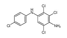 2,3,5-trichloro-N1-(4-chloro-phenyl)-p-phenylenediamine结构式