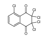 2,2,3,3,5-pentachloro-2,3-dihydro-[1,4]naphthoquinone结构式