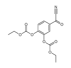 (3,4-bis-ethoxycarbonyloxy-phenyl)-glyoxylonitrile结构式