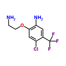 2-(2-Aminoethoxy)-4-chloro-5-(trifluoromethyl)aniline结构式