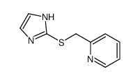 2-(1H-imidazol-2-ylsulfanylmethyl)pyridine Structure