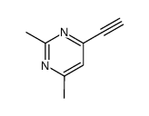 Pyrimidine, 4-ethynyl-2,6-dimethyl- (9CI) Structure