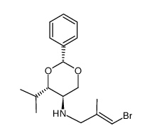(E)-(2R,4S,5R)-(-)-(3-bromo-2-methyl-allyl)-(4-isopropyl-2-phenyl-[1,3]dioxan-5-yl)-amine结构式