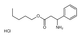 pentyl 3-amino-3-phenylpropanoate,hydrochloride结构式