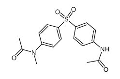 (4-acetylamino-phenyl)-[4-(acetyl-methyl-amino)-phenyl]-sulfone Structure