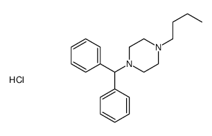 1-benzhydryl-4-butylpiperazine,hydrochloride Structure