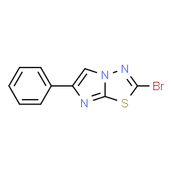 2-Bromo-6-phenylimidazo[2,1-b][1,3,4]thiadiazole结构式