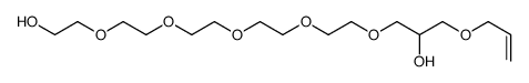 1-[2-[2-[2-[2-(2-hydroxyethoxy)ethoxy]ethoxy]ethoxy]ethoxy]-3-prop-2-enoxypropan-2-ol Structure