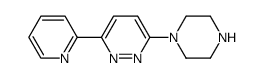 3-piperazin-1-yl-6-pyridin-2-yl-pyridazine结构式