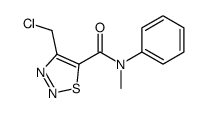 4-(chloromethyl)-N-methyl-N-phenylthiadiazole-5-carboxamide结构式