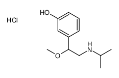 3-[1-methoxy-2-(propan-2-ylamino)ethyl]phenol,hydrochloride Structure