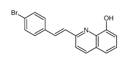 2-[2-(4-bromophenyl)ethenyl]quinolin-8-ol Structure