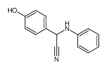 (4-Hydroxy-phenyl)-phenylamino-acetonitrile结构式