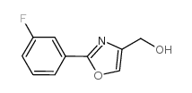 (2-(3-FLUOROPHENYL)OXAZOL-4-YL)METHANOL structure