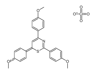 [4-[4,6-bis(4-methoxyphenyl)-1,3-thiazin-2-ylidene]cyclohexa-2,5-dien-1-ylidene]-methyloxidanium,perchlorate Structure