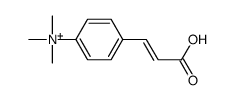 [4-(2-carboxyethenyl)phenyl]-trimethylazanium Structure