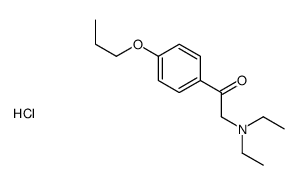 2-(diethylamino)-1-(4-propoxyphenyl)ethanone,hydrochloride Structure