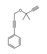 3-(2-methylbut-3-yn-2-yloxy)prop-1-ynylbenzene结构式