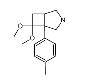 7,7-Dimethoxy-3-methyl-1-p-tolyl-3-aza-bicyclo[3.2.0]heptane Structure