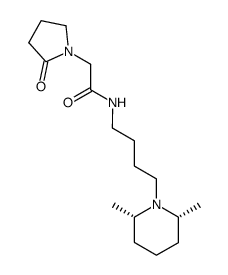 N-[4-((2S,6R)-2,6-Dimethyl-piperidin-1-yl)-butyl]-2-(2-oxo-pyrrolidin-1-yl)-acetamide Structure