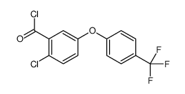 2-chloro-5-[4-(trifluoromethyl)phenoxy]benzoyl chloride结构式