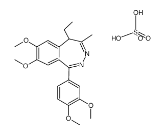 1-(3,4-dimethoxyphenyl)-7,8-dimethoxy-5-ethyl-4-methyl-5H-2,3-benzodiazepine*H2SO4结构式