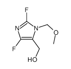 [2,5-difluoro-3-(methoxymethyl)imidazol-4-yl]methanol结构式