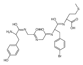 enkephalin-Met, 4'-bromo-Phe(4)- structure